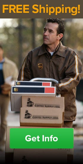 Free Shipping My Coffee Supply, USA, UPS, USPS, FedEx, delivered to your door.