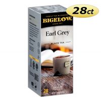 Bigelow Earl Grey Tea Bags 28 ct. Box | Natural Flavored Bergamot Hot Beverage Kosher Drinks.