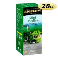 Bigelow Mint Medley Herb Tea Bags 28 ct. Box | All Natural Spearmint, Peppermint Blend, Caffeine Free, Kosher.