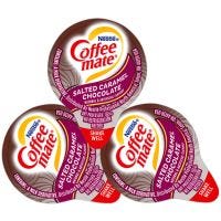 Coffee-mate Salted Caramel Chocolate Flavored Creamer Singles, No Refrigeration Needed, FoodService Bulk 180 count case.