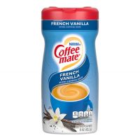 French Vanilla Flavored Coffee-mate Creamer Canisters, 15 oz. Non-Dairy Powdered Creamer Canister, Kosher, Gluten Free.