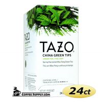 Tazo China Green Tips Tea 24 ct. Box | Green Tea, Spring Harvested Mao Feng Zhejiang China Green Tea Hot Tea Bags. Kosher.