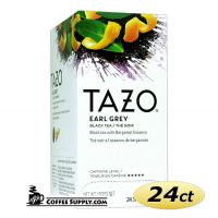 Tazo Earl Grey Tea 24 ct. Box | Black Tea, Spicy, Lavender, Lemon, Bergamot Flavored Hot Tea Bags.