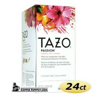 Tazo Passion Tea 24 ct. Box | Herbal Infusion Tea, Mango, Passion Fruit Flavored Hot Tea Bags.