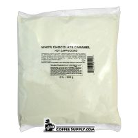 White Chocolate Caramel Cappuccino Mix 2 lb. Bag | FoodService Beverage Mix for Cappuccino Machine Hoppers.