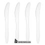 Plastic Knives Cutlery Medium Weight Tableware, 1,000 bulk case, eating, cutting, knife, food service, restaurant, drive thru packaging, break room, catering, cafeteria, kitchen.