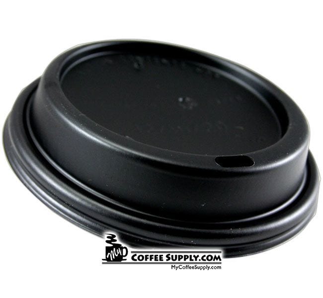 [Case of 1000] Disposable Plastic Dome Lids for 10, 12, 16, & 20 oz. Paper  Hot Coffee Cup - White