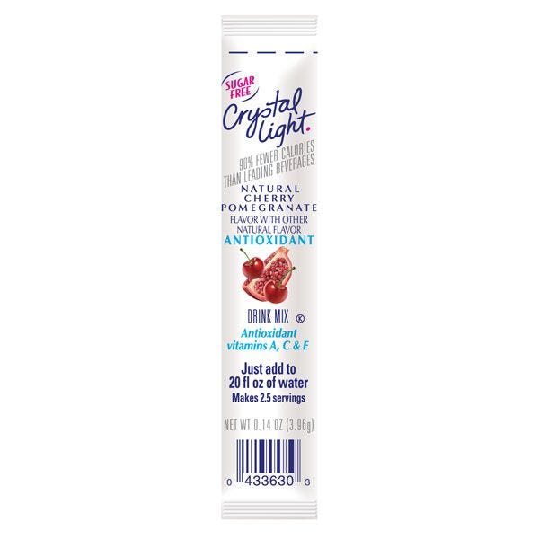 Crystal Light On The Go Cherry Pomegranate Drink Mix 30 ct. Box