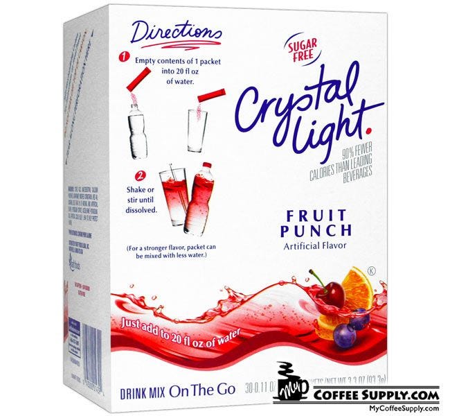 Crystal Light On The Go Fruit Punch Drink Mix