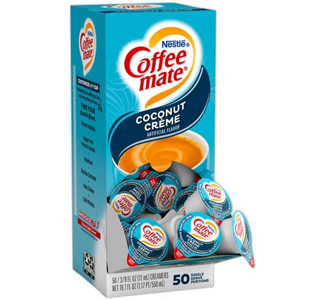 Coconut Creme Nestle Coffeemate Liquid Creamers