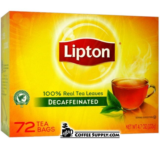 Lipton Decaffeinated Tea Bags