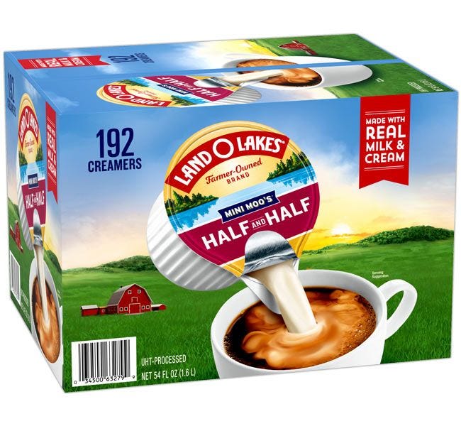 International Delight Coffee Creamer Single, Half & Half Wholesale