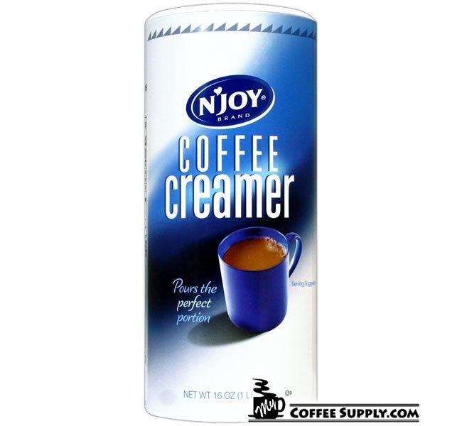 N'Joy Coffee Creamer Canisters | 16 oz. Non-Dairy Creamer Canisters, 24 count Case