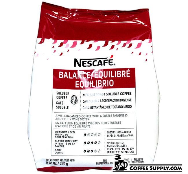 Nescafe Balance 100% Arabica Coffee, Medium Roast, Medium Body, Fruity, Winey Notes. Vend Coffee Supplies.