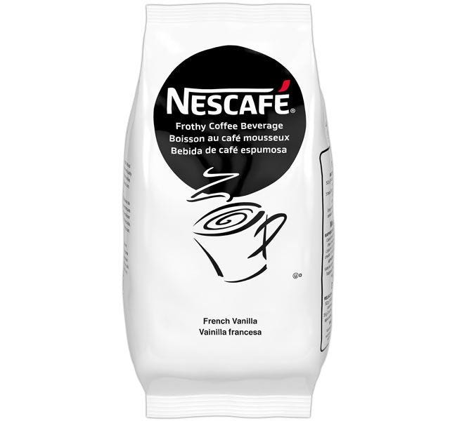 Nescafe French Vanilla Cappuccino Mix 2 lb. Bags | Commercial Food Service Vending Hot Beverage Flavored Powder Mix.