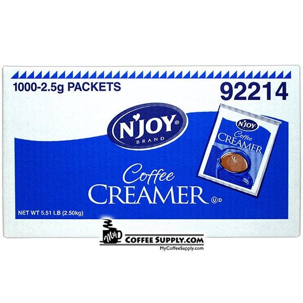 N'Joy Creamer Packets 1,000 ct. Bulk Foodservice Case