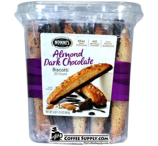 Nonni's Almond Dark Chocolate Biscotti