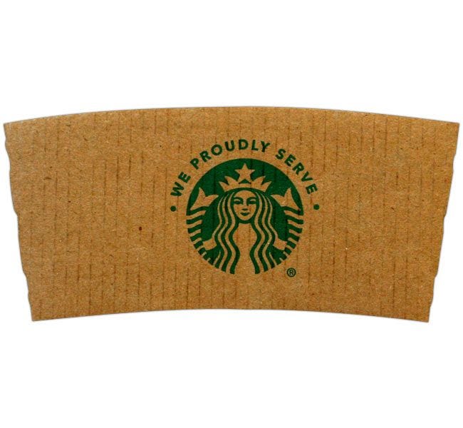 Starbucks Brand Logo Paper Hot Cup Sleeve Jackets