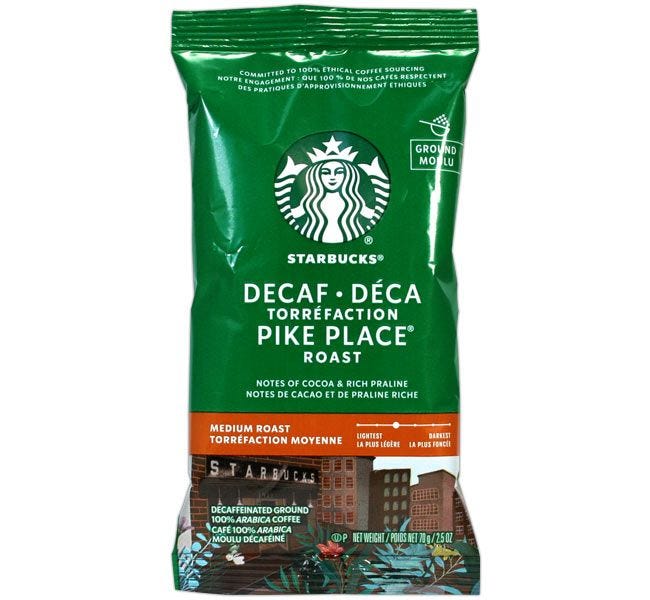 Starbucks Decaf Pike Place Roast