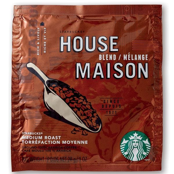 Starbucks House Blend Filter Pack 30 1 oz