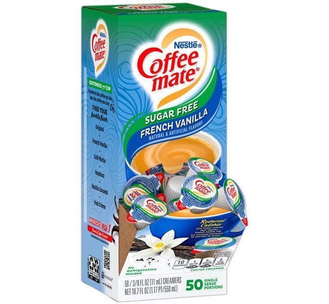 Coffee-mate Sugar Free French Vanilla Liquid Creamer