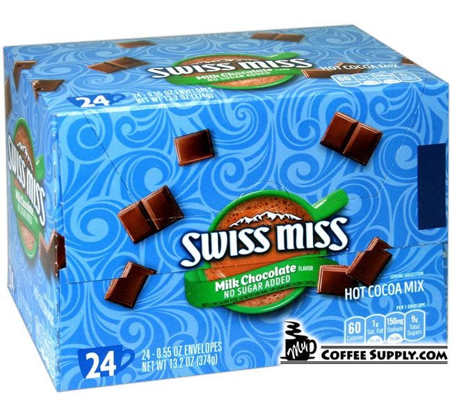 Swiss Miss No Sugar Added Hot Chocolate Mix