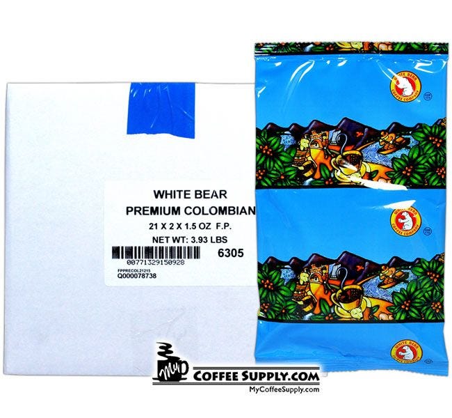 White Bear Premium Colombian Blend Filter Pack 42 - 1.5 oz