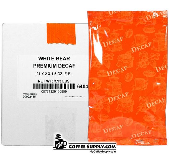 White Bear Premium DECAF Filter Pack 42 - 1.5 oz