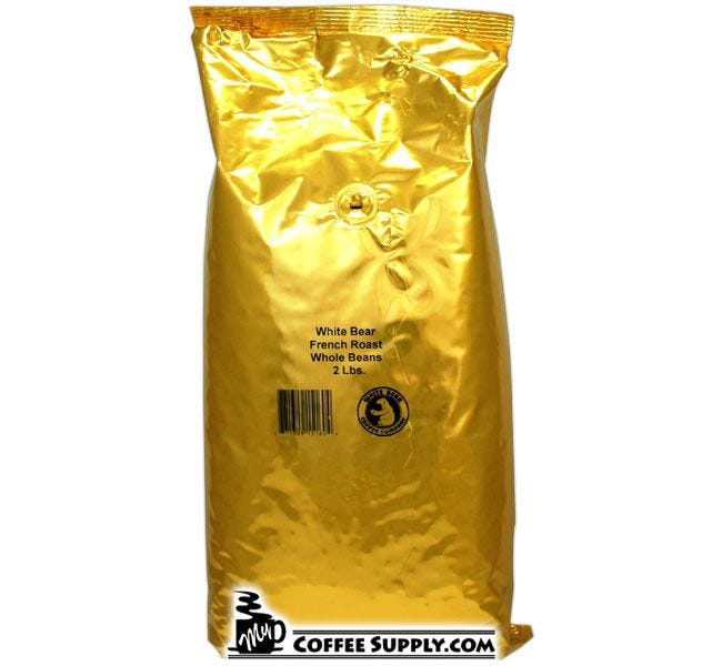 White Bear French Roast Whole Bean Coffee 2 lb. Bag