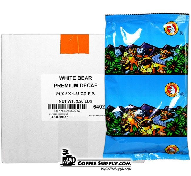 White Bear Premium DECAF Filter Pack 42 - 1.25 oz